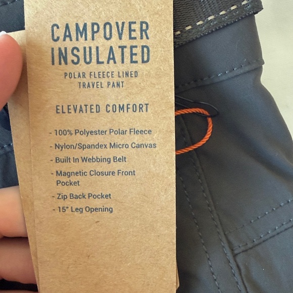 NWT Roark dark brown Campover Insulated pants - Picture 7 of 10